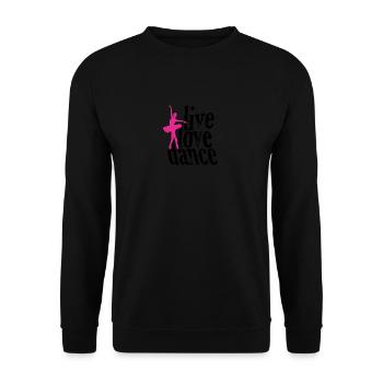 DANCE - Unisex Sweatshirt - black - Front - Alina (178cm) & Michal (187cm)