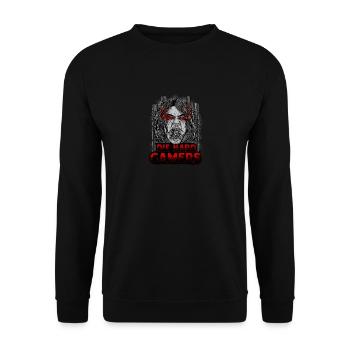 Nerd Gamer Designs die hard ed - Unisex Pullover - Schwarz - Vorne - Alina (178cm) & Michal (187cm)