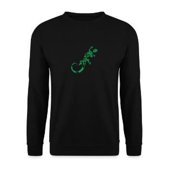legu 67 - Sweat-shirt Unisexe - noir - Devant - Alina (178cm) & Michal (187cm)