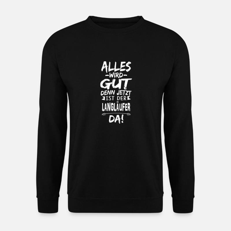 LANGLÄUFER - Unisex Pullover - Schwarz