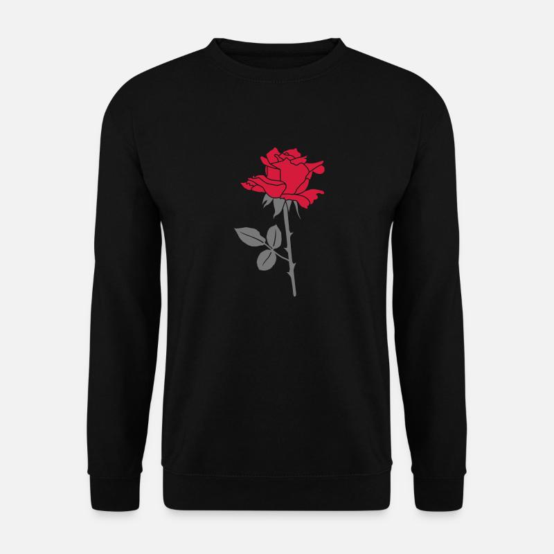 Rose - Unisex Pullover - Schwarz