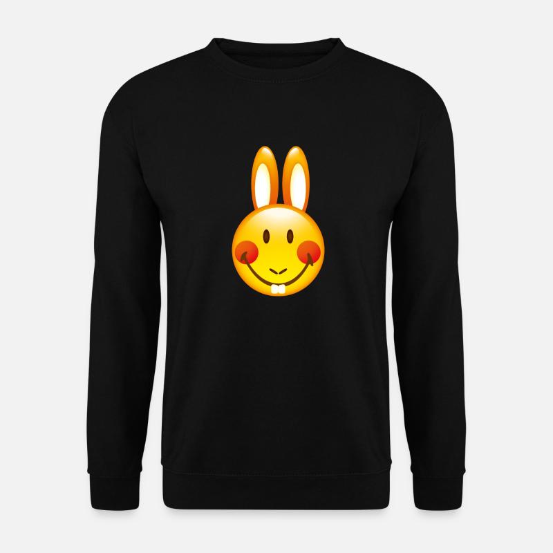 Smiley Bunny - Unisex Pullover - Schwarz