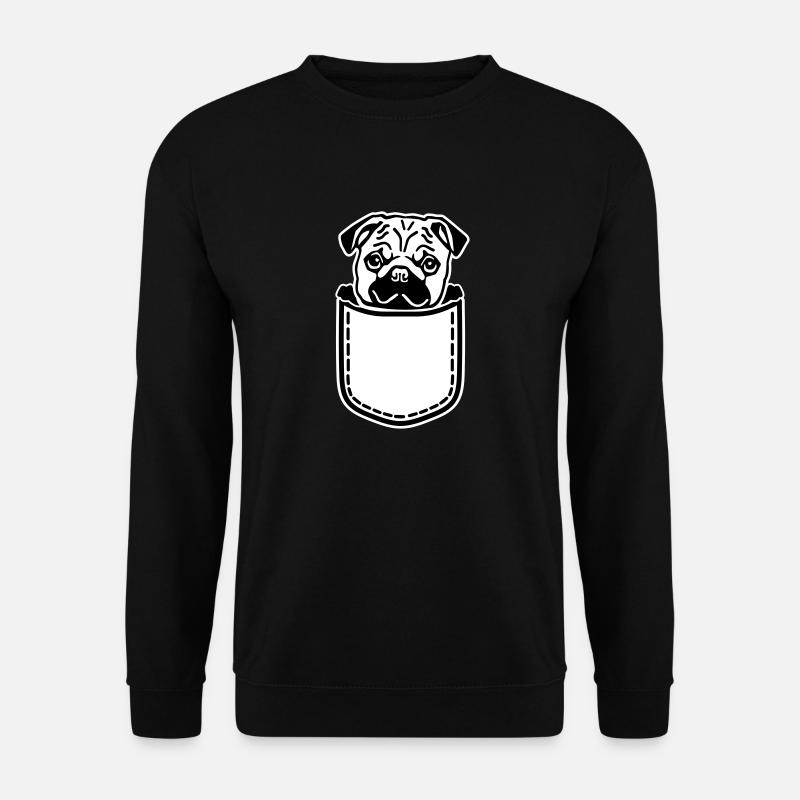 Pug - Unisex Sweatshirt - black