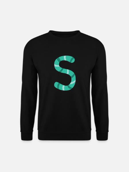 Letter S - Unisex Sweatshirt - black