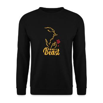 Her Beast - Unisex Pullover - Schwarz - Vorne - Alina (178cm) & Michal (187cm)