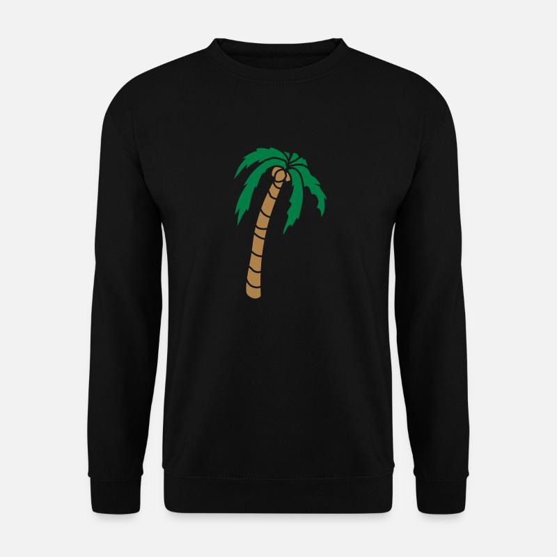 Clipart Palme Design - Unisex Pullover - Schwarz