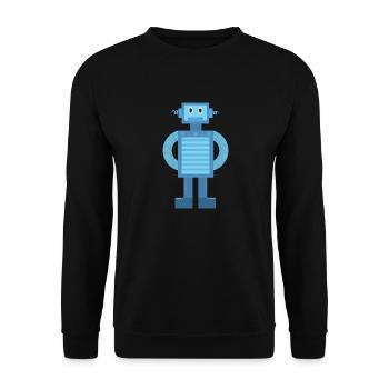 Robot - Unisex Sweatshirt - black - Front - Alina (178cm) & Michal (187cm)