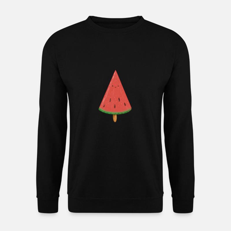 Pastèque douce sur un bâton - Sweat-shirt Unisexe - noir