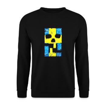 Hacking hackers hacker malware logo emblem - Unisex Sweatshirt - black - Front - Alina (178cm) & Michal (187cm)