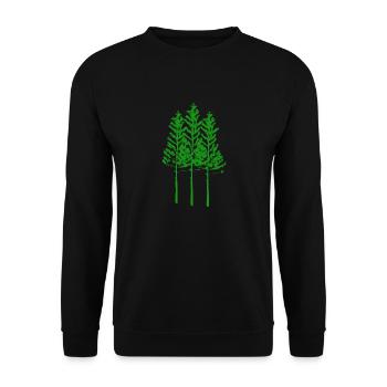 Nature Arbres Arbres Randonnée en plein air - Sweat-shirt Unisexe - noir - Devant - Alina (178cm) & Michal (187cm)