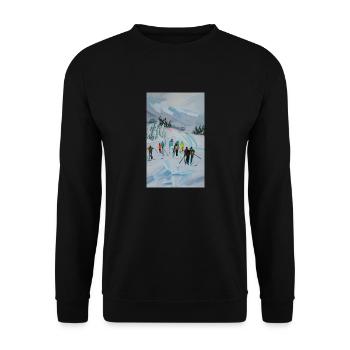 ski alpin - Sweat-shirt Unisexe - noir - Devant - Alina (178cm) & Michal (187cm)