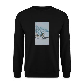 ski de piste - Sweat-shirt Unisexe - noir - Devant - Alina (178cm) & Michal (187cm)
