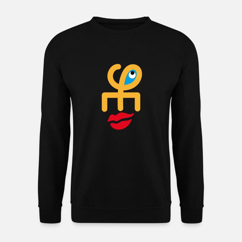Gesicht lächeln - Unisex Pullover - Schwarz