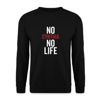 Keine Cynthia Kein Leben - Unisex Pullover - Schwarz - Vorne - Alina (178cm) & Michal (187cm)