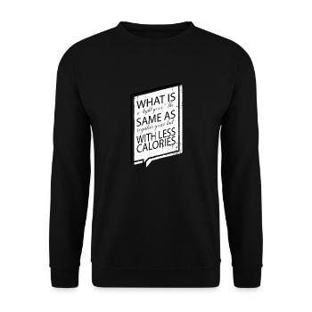 joke bday birthday gift present idea gift - Unisex Sweatshirt - black - Front - Alina (178cm) & Michal (187cm)