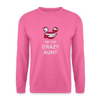 à The Crazy Aunt - Sweat-shirt Unisexe - rose - Devant