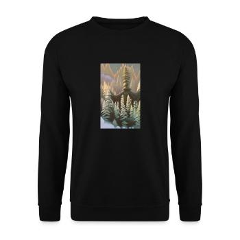 Paysage hivernal fantastique neige - Sweat-shirt Unisexe - noir - Devant - Alina (178cm) & Michal (187cm)
