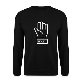 Bitcoin Trading Crypto Aktien - Unisex Pullover - Schwarz - Vorne - Alina (178cm) & Michal (187cm)