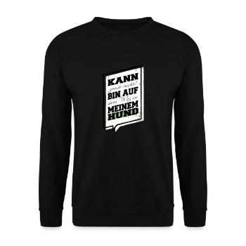 cool bullterrier geburtstagsgeschenk bday - Unisex Pullover - Schwarz - Vorne - Alina (178cm) & Michal (187cm)
