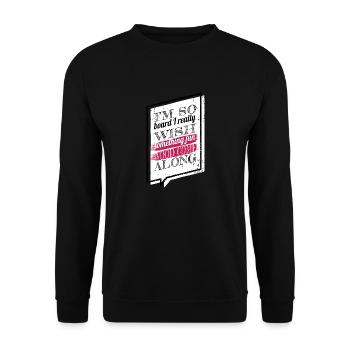 Le bûcheron charpentier a vu des t-shirts de travail de charpentier - Sweat-shirt Unisexe - noir - Devant - Alina (178cm) & Michal (187cm)