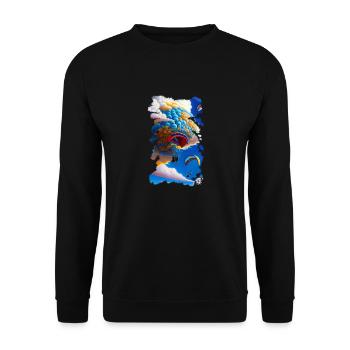 Paragliding feelings - Unisex Pullover - Schwarz - Vorne - Alina (178cm) & Michal (187cm)