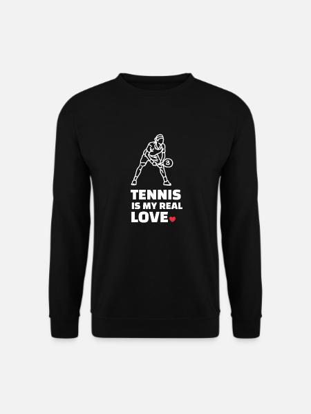I love tennis - Unisex Sweatshirt - black