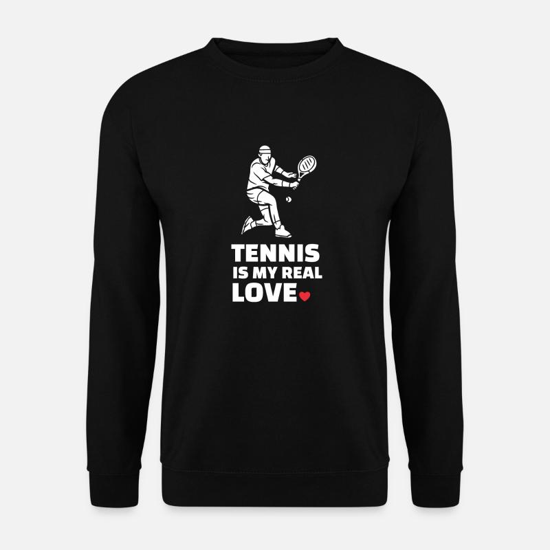Ich Liebe Tennis - Unisex Pullover - Schwarz