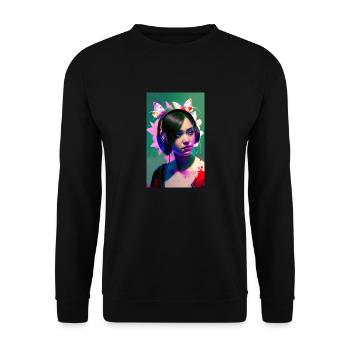 ARTWORK Casque Fille Lea - Sweat-shirt Unisexe - noir - Devant - Alina (178cm) & Michal (187cm)