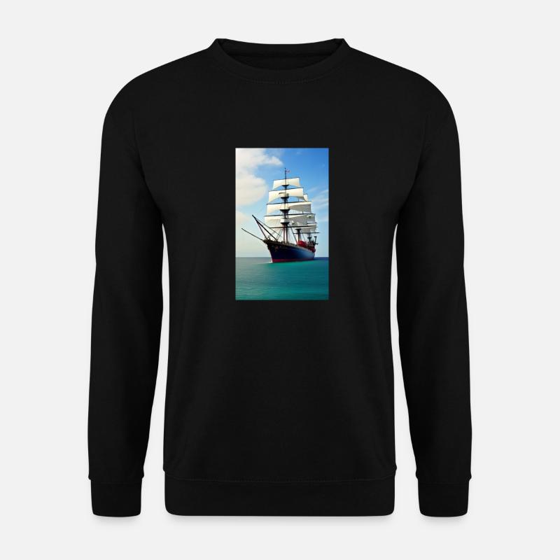 Segelschiff 02 - Unisex Pullover - Schwarz