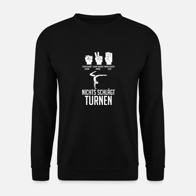 Turnen Gymnastik Turner - Unisex Pullover - Schwarz
