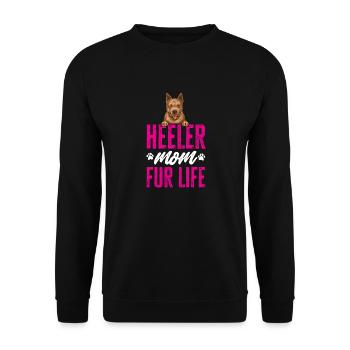 Australian Cattle Dog Red Blue Heeler - Unisex Sweatshirt - black - Front - Alina (178cm) & Michal (187cm)