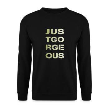 just gorgeous - Unisex Sweatshirt - black - Front - Alina (178cm) & Michal (187cm)