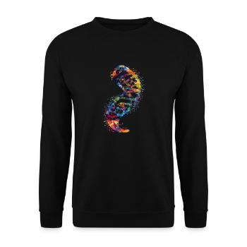 Molécule d'ADN - Sweat-shirt Unisexe - noir - Devant - Alina (178cm) & Michal (187cm)