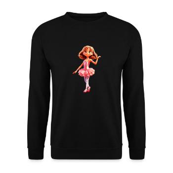 Ballet Girl - Unisex Sweatshirt - black - Front - Alina (178cm) & Michal (187cm)