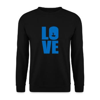 Fishing Fishermen - Unisex Sweatshirt - black - Front - Alina (178cm) & Michal (187cm)