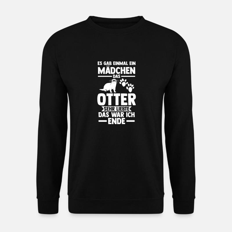 Seeotter Fischotter Otter - Unisex Pullover - Schwarz
