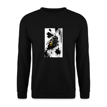 Abeille mignonne - Sweat-shirt Unisexe - noir - Devant - Alina (178cm) & Michal (187cm)