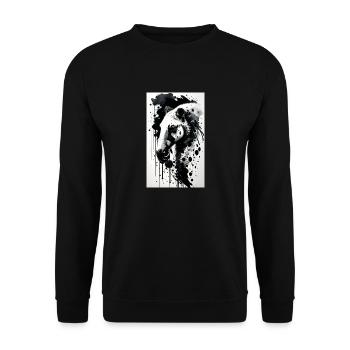 Adorable anteater - Unisex Sweatshirt - black - Front - Alina (178cm) & Michal (187cm)