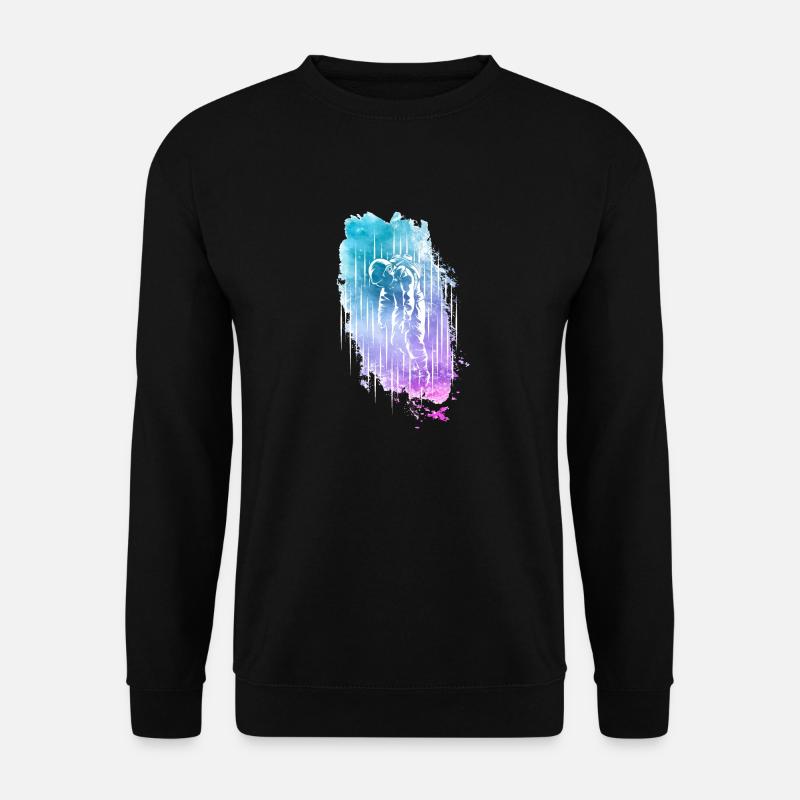 Astronaut - Unisex Pullover - Schwarz