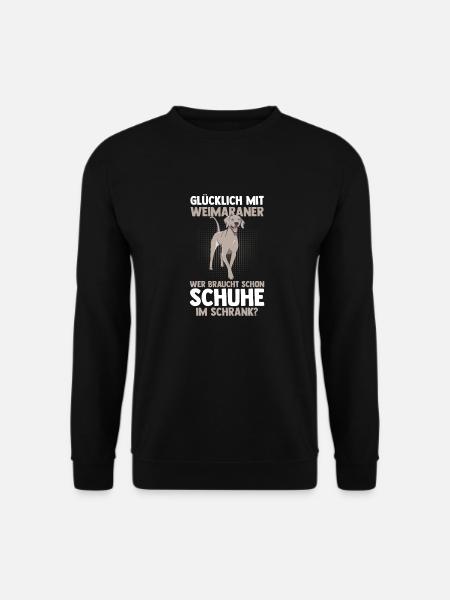 Hund Weimaraner - Unisex Pullover - Schwarz