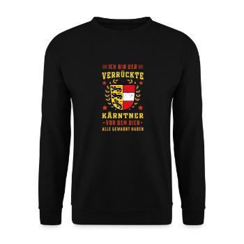 I'm the madman Carinthia Austria - Unisex Sweatshirt - black - Front - Alina (178cm) & Michal (187cm)