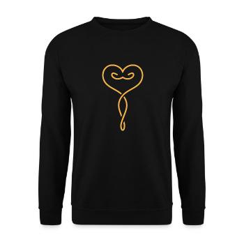 endometriosis - Unisex Sweatshirt - black - Front - Alina (178cm) & Michal (187cm)