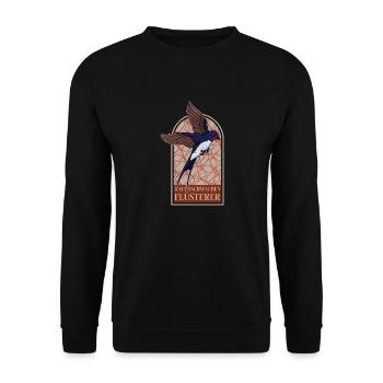 Hirondelle rustique Whisperer Autriche oiseau - Sweat-shirt Unisexe - noir - Devant - Alina (178cm) & Michal (187cm)