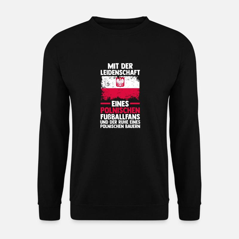 Pole Polnisch Polen - Unisex Pullover - Schwarz
