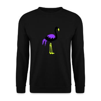 flamingo - Unisex Pullover - Schwarz - Vorne - Alina (178cm) & Michal (187cm)