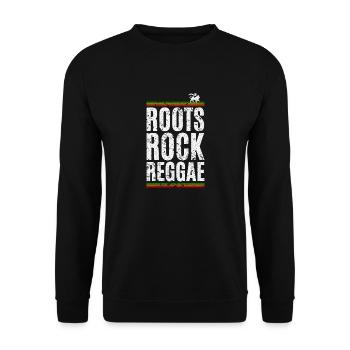 Roots Rock Reggae - Unisex Pullover - Schwarz - Vorne - Alina (178cm) & Michal (187cm)