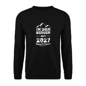 Bergsteiger 2027 - Unisex Pullover - Schwarz - Vorne - Alina (178cm) & Michal (187cm)