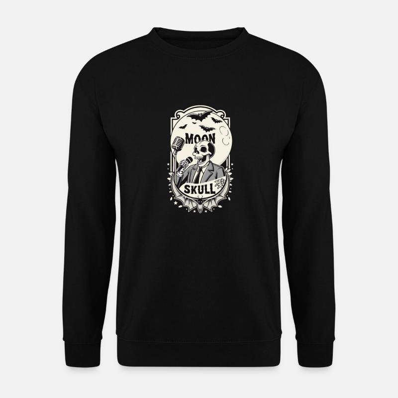 MOON SKULL - Unisex Sweatshirt - black