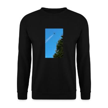 Plane - Unisex Pullover - Schwarz - Vorne - Alina (178cm) & Michal (187cm)