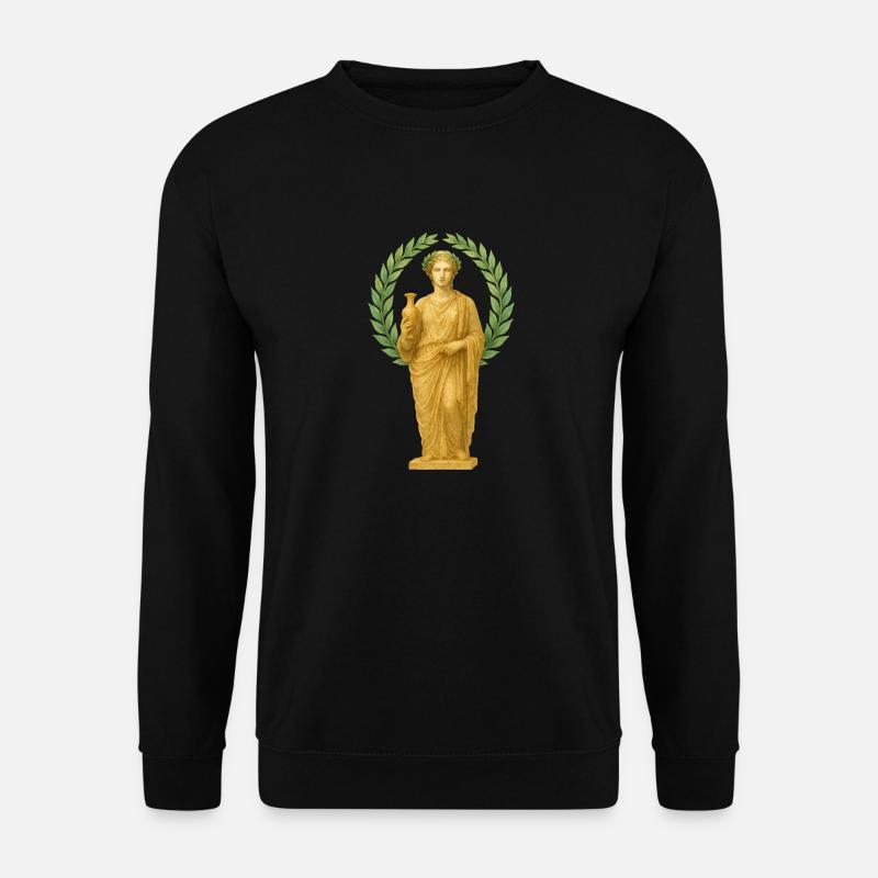 statue lorbeerkranz - Unisex Pullover - Schwarz